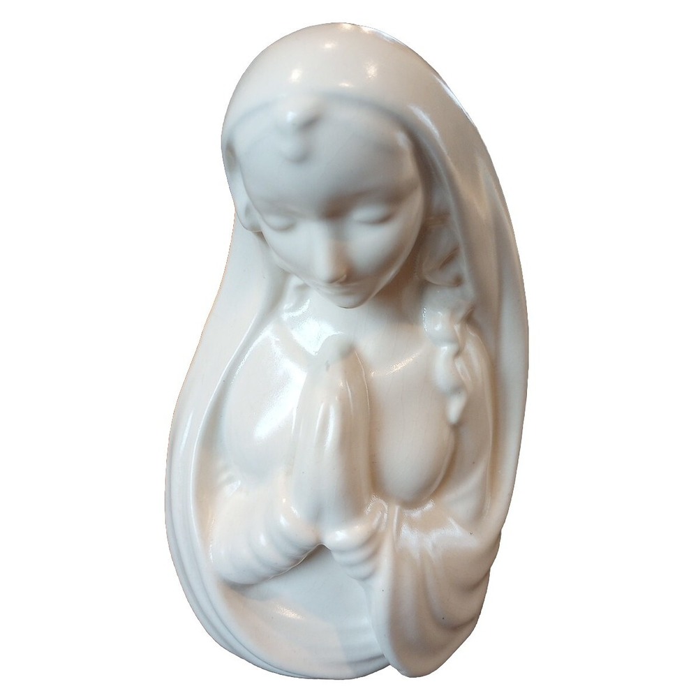 Vintage Royal Haeger USA Pottery Mother Mary Planter Timeless Religious Art #650